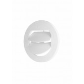 Luft Udstrømmer 75/90mm  lukbar Hvid